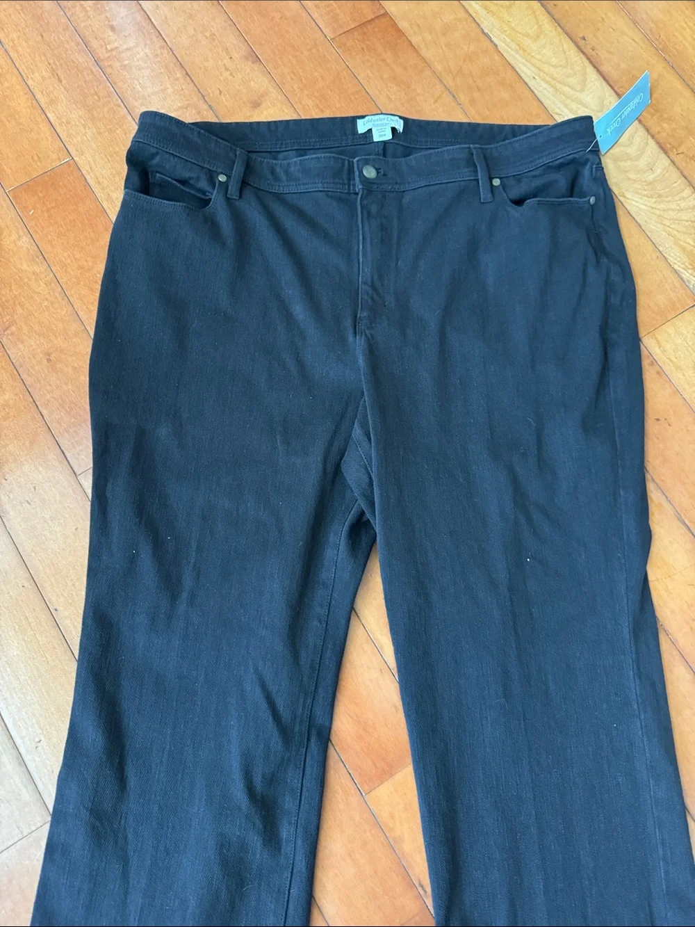 Coldwater Creek Black Wide-Leg Trousers